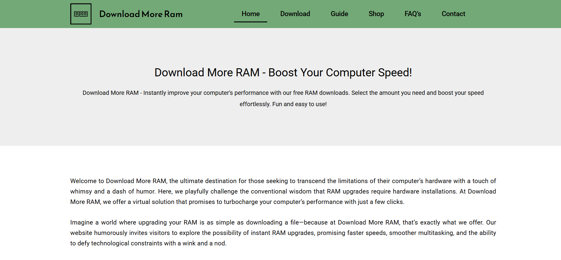Can You Boost Performance by Downloading RAM